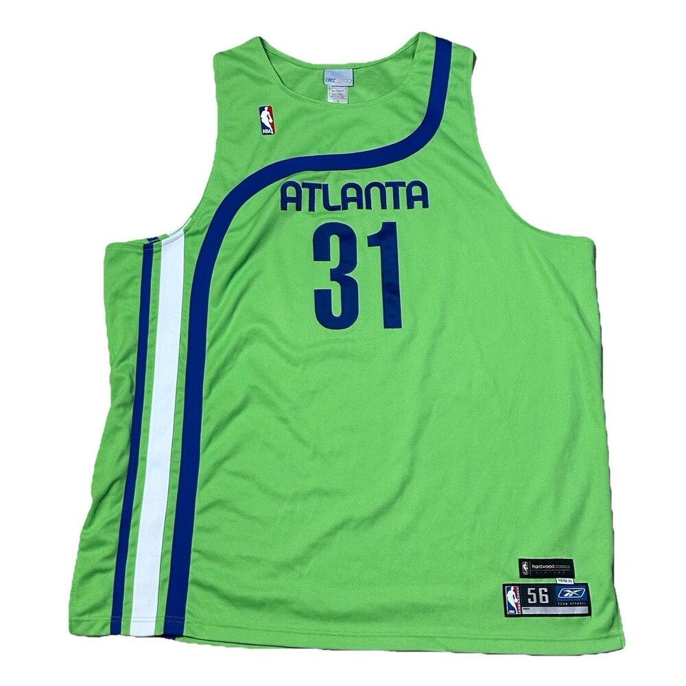 Vintage Reebok NBA Atlanta Hawks #31 Jason Terry Mens Size 56 Green Jersey